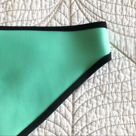 5/$35🍑 TRIANGL Mint & Black Bikini Bottoms - Picture 4 of 6